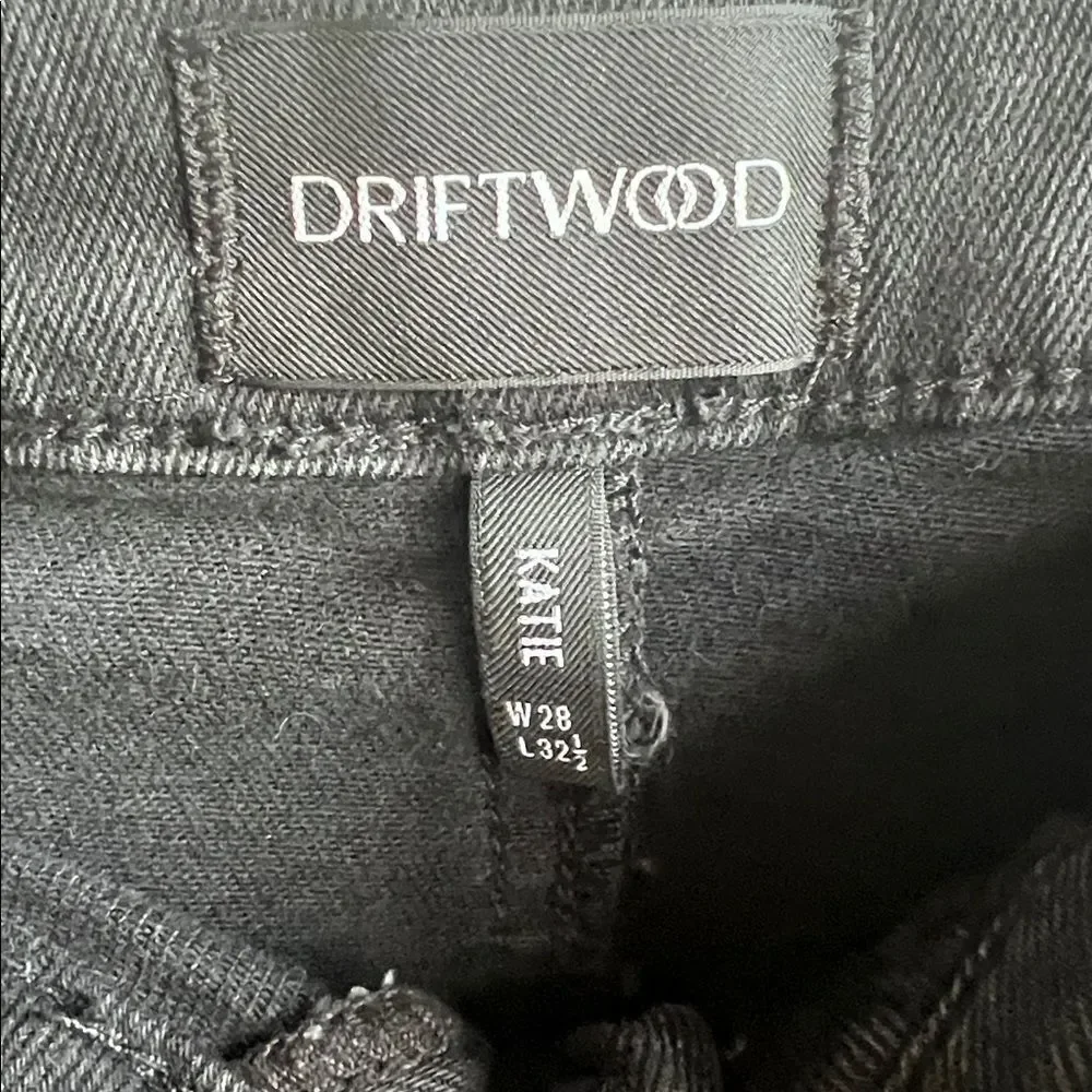 Free People Driftwood Katie Midi Maxi Skirt Denim Black Gray Frayed in Size 28